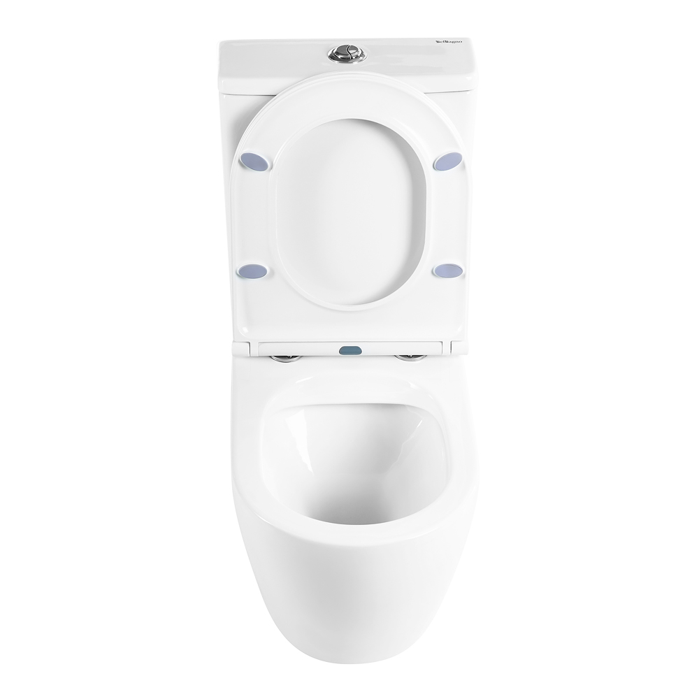 Унитаз-компакт безободковый BelBagno SFERA-R BB2141CPR/BB870SC - Gidratop.ru изображение