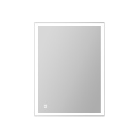 Зеркало с встроенным светильником и сенсорным выключателем SPC-GRT-600-800-LED-TCH, 12W, 220-240V, 600x30x800 - Gidratop.ru изображение