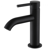 Смеситель ABBER Wasser Kreis AF8110B для раковины, черный матовый - Gidratop.ru изображение