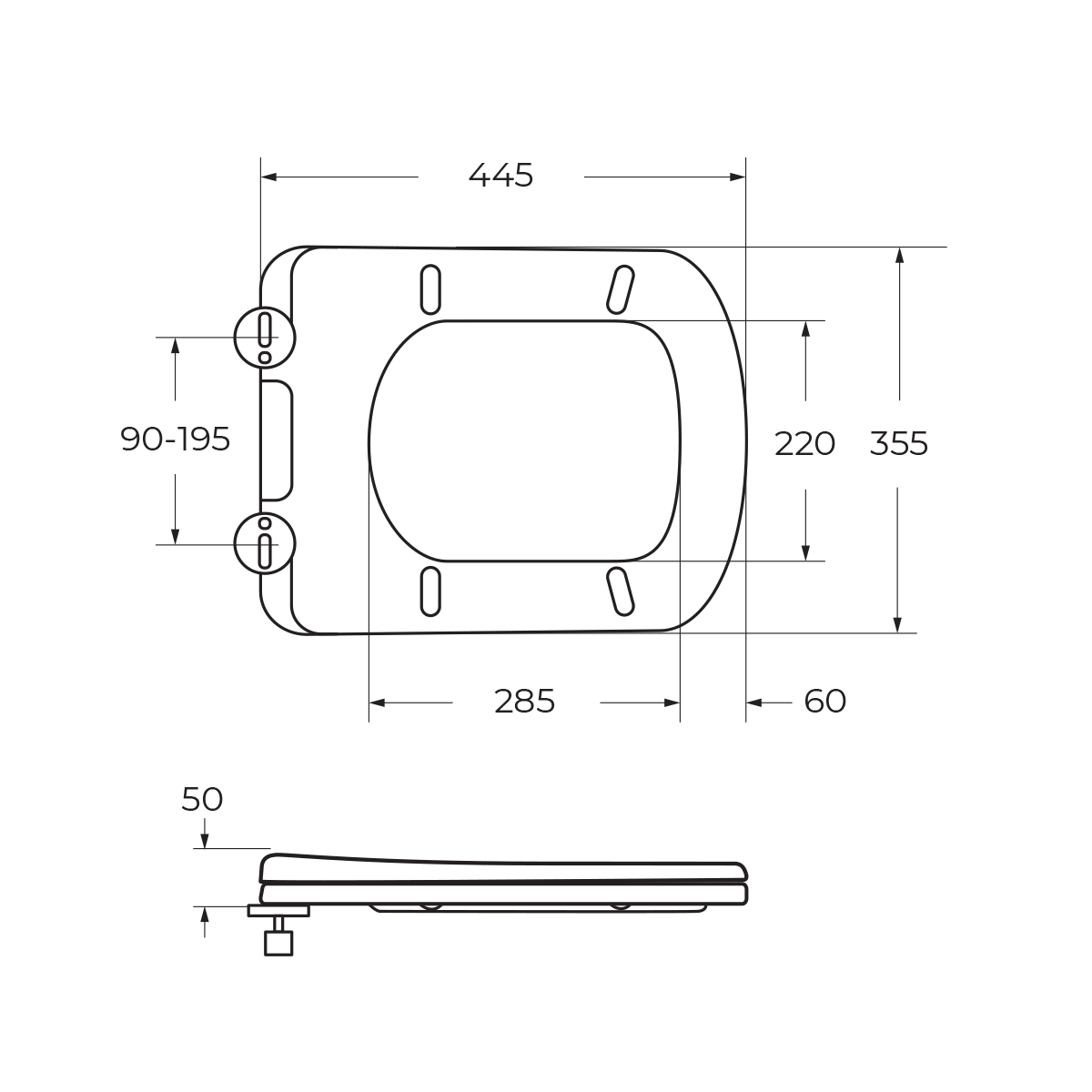 Унитаз подвесной безободковый BelBagno PRADO BB10150CH/BB10150SC - Gidratop.ru изображение