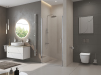 Душевая дверь BelBagno UNO-B-1-90-C-Cr - Gidratop.ru изображение