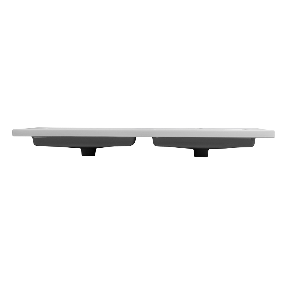Керамическая раковина с двумя чашами CZR-8070-120-2, 1210x460x140 - Gidratop.ru изображение