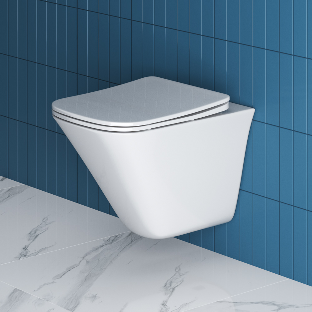 Унитаз подвесной безободковый BelBagno MARMI BB052CHR/BB052SC - Gidratop.ru изображение