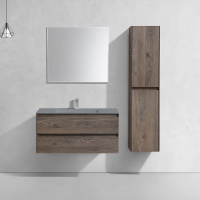 База под раковину Luka 1000 подвесная, 2 выкатных ящика soft-close, R.Oak - Gidratop.ru изображение
