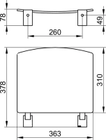 Складное сиденье Keuco Plan 14980010051, хром/белый - Gidratop.ru изображение