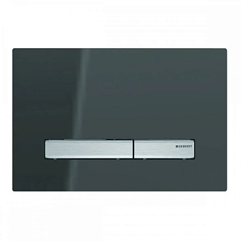 Клавиша Geberit Sigma Type 50 115.788.SD.2, двойной смыв, цинковое литье, дымчатый