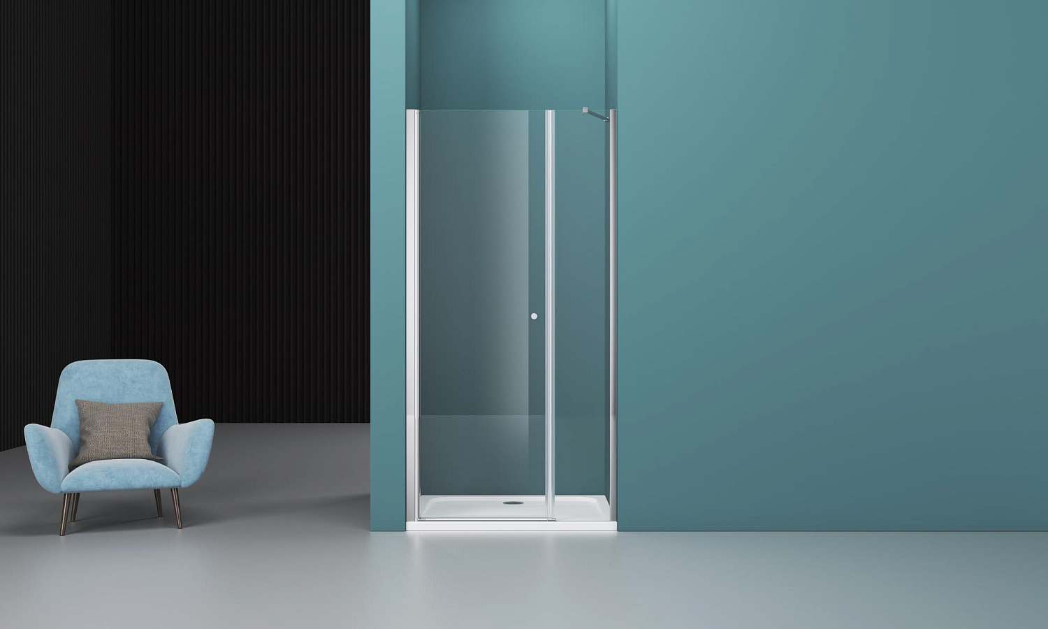 Душевая дверь BelBagno ETNA-B-11-60+60-C-Cr