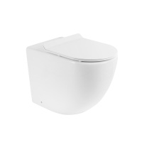 Унитаз приставной безободковый BelBagno SFERA-R BB2141CBR/BB2111SC - Gidratop.ru изображение