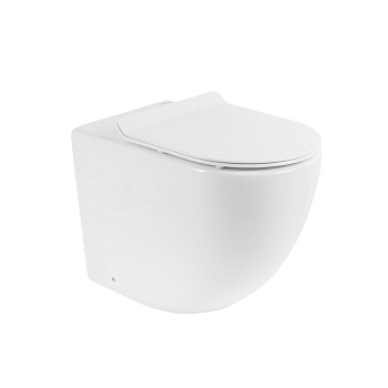 Унитаз приставной безободковый BelBagno SFERA-R BB2141CBR/BB2111SC