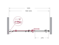 Душевая дверь BelBagno MARINO-BF-1-120-C-Cr - Gidratop.ru изображение