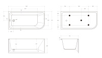 Акриловая ванна BELBAGNO BB712-1500-730-L - Gidratop.ru изображение