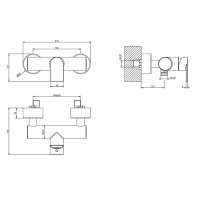 Gessi Emporio Via manzoni смеситель наружный для душа, цвет: Finox Brushed Nickel - Gidratop.ru изображение