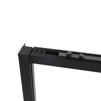 Душевой уголок Slim Soft VSR-1SS8012CLB, 1200*800, черный, стекло прозрачное - Gidratop.ru изображение