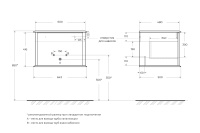 IDRA Тумба подвесная под раковину с выдвижным ящиком, 55799 Cotone, 64x50x42 - Gidratop.ru изображение