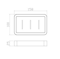 Мыльница с держателем WONZON & WOGHAND CARBON, Черный (WW-7732) - Gidratop.ru изображение
