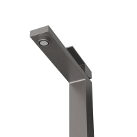 SLIDER-LC-GM-W0 Смеситель для накладной раковины однорычажный, без донного клапана, оружейная сталь - Gidratop.ru изображение