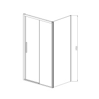 Душевой уголок Soft VSR-3SO1013CL, 1300*1000, хром, стекло прозрачное - Gidratop.ru изображение