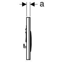 Клавиша смыва Geberit Sigma 115.884.TG.1 Type 21, металл/стекло, песочно-серая, декоративные кольца глянцевый хром - Gidratop.ru изображение