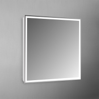 Зеркало с встроенным светильником и кнопочным выключателем SPC-GRT-900-800-LED-BTN, 12W, 220-240V, 900x30x800 - Gidratop.ru изображение