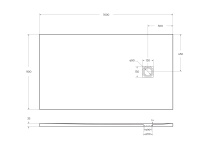 Душевой поддон из искусственного мрамора в комплекте с сифоном BelBagno UNO TRAY-MR-UNO-AH-160/90-35-W-CR - Gidratop.ru изображение