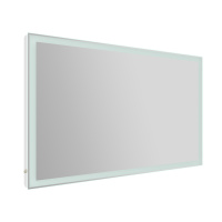 Зеркало с встроенным светильником и кнопочным выключателем SPC-GRT-900-600-LED-BTN, 12W, 220-240V, 900x30x600 - Gidratop.ru изображение