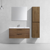 База под раковину Chiara 2D 1000 подвесная, 2 выкатных ящика soft-close, T.Oak - Gidratop.ru изображение