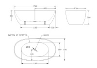 Акриловая ванна без перелива BELBAGNO BB81-1700-W0 - Gidratop.ru изображение
