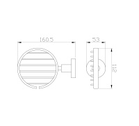 Мыльница с держателем WONZON & WOGHAND EASY, Хром (WW-8124) - Gidratop.ru изображение