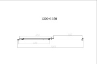 Душевая дверь Slim-N VDS-4SN130CLG, 1300, брашированное золото, стекло прозрачное - Gidratop.ru изображение