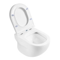 Унитаз подвесной безободковый BelBagno ONDA BB066CHR/BB870SC - Gidratop.ru изображение