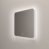 Зеркало LED VLM-3BE800-2 800х600 c сенсорным выключателем и диммером, антизапотевание - Gidratop.ru изображение