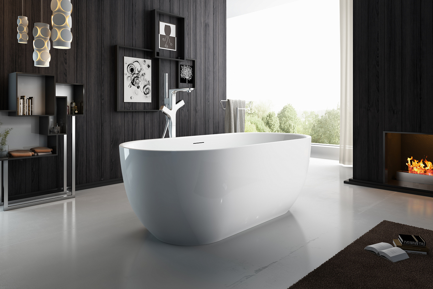 Акриловая ванна BELBAGNO BB70-1700-800