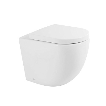 Унитаз приставной безободковый BelBagno SFERA-R BB2141CBR/BB865SC
