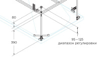 Металлическая ножка к каркасу акриловой ванны CEZARES 9002021 - Gidratop.ru изображение