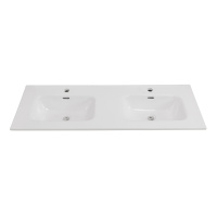 Керамическая раковина с двумя чашами BB1200-2-ETL, 1210x460x175 - Gidratop.ru изображение