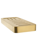 Мыльница с держателем WONZON & WOGHAND LOTTE, Брашированное золото (WW-8332-BG) - Gidratop.ru изображение