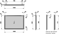 Зекало Laufen Frame 25 4474069001441, 100 см - Gidratop.ru изображение