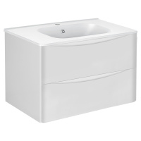 База под раковину Paola 800 подвесная, 2 выкатных ящика soft close, G.White - Gidratop.ru изображение