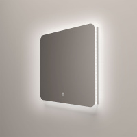 Зеркало LED VLM-3BE100 1000х800 c сенсорным выключателем и диммером - Gidratop.ru изображение