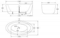 Акриловая ванна BELBAGNO BB67-1700, 1700x900x600 - Gidratop.ru изображение