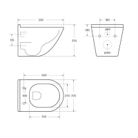 Унитаз подвесной безободковый BelBagno SENSO-TOR BB017CH-TOR/BB870SC - Gidratop.ru изображение