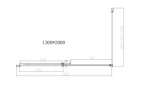Душевой уголок Dice VSR-4D9013CL, 1300*900, хром, стекло прозрачное - Gidratop.ru изображение