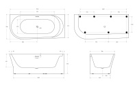 Акриловая ванна BELBAGNO BB410-1700-780-R - Gidratop.ru изображение