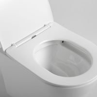 Унитаз подвесной Piatti VT1-11S, цвет белый, ультратонкое soft-close сиденье - Gidratop.ru изображение