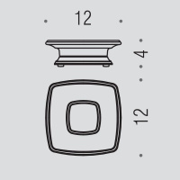 Colombo Portofino мыльница настольная, цвет: хром/матовое стекло/золото - Gidratop.ru изображение