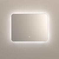 Зеркало LED VLM-3BE800 800х600 c сенсорным выключателем и диммером - Gidratop.ru изображение