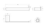 STYLUS-TH02-01 Полотенцедержатель, исполнение хром - Gidratop.ru изображение