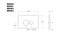 Комплект 2 в 1 Система инсталляции для унитазов BelBagno BB026 с кнопкой смыва BB084NERO - Gidratop.ru изображение