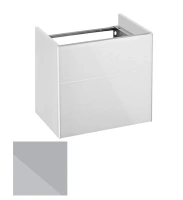 Тумба под раковину Keuco Royal Reflex 34090 130001 подвесная 50 см, титан, петли слева - Gidratop.ru изображение
