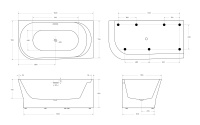 Акриловая ванна BELBAGNO BB410-1500-780-R - Gidratop.ru изображение